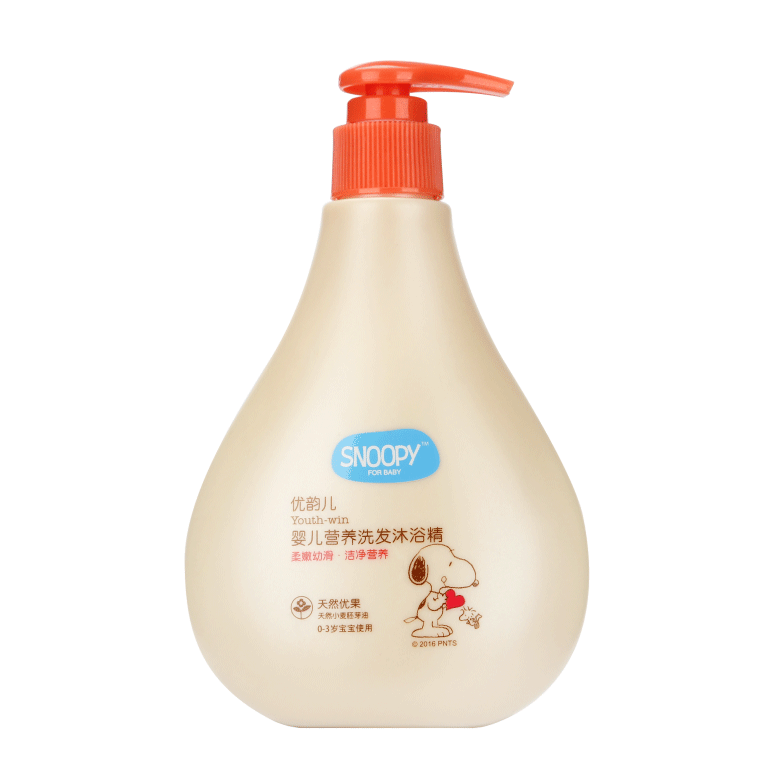 SNOOPY嬰兒營養(yǎng)洗發(fā)＆沐浴精 正面